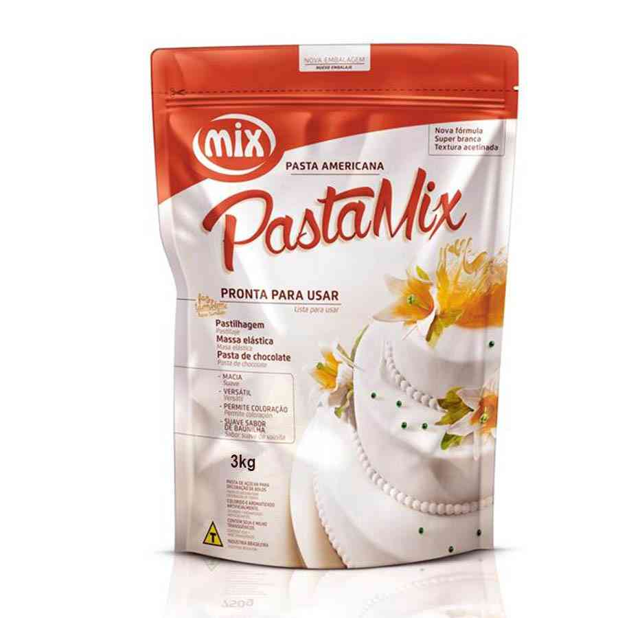 Mostrar detalhes de Pasta Americana Branca 3 kg - MIX Imagem de Pasta Americana Branca 3 kg - MIX
